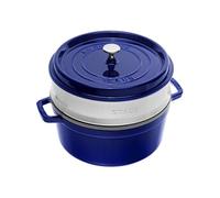 Cocotte Ronde avec Panier Vapeur 26 cm Bleu Intense