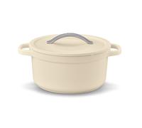 BEKA Cocotte ronde 24 cm 4,5 L Aluminium revêtement céramique Beige