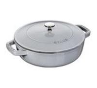 Cocotte ronde chistera 28 cm gris graphite fonte émaillée 6,7 l staub staub-12612818 Gris G