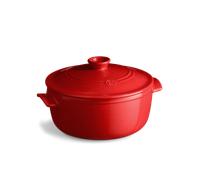 Emile Henry Eh344540 Cocotte Ronde Céramique Rouge Grand Cru 26 X 26 X 16,5 cm