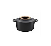 cocotte ronde en fonte 4l noir - 1026565