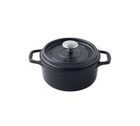Cocotte ronde en fonte émaillée 18cm noir 402181