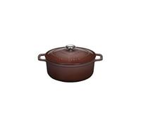 Cocotte ronde en fonte émaillée 20cm bois de rose Chasseur puc472062 marron