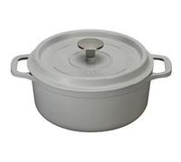 Cocotte ronde en fonte émaillée 20cm gris Invicta 402202 gris G