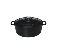 Invicta Cocotte ronde Chasseur 24 cm – Fonte émaillée, intérieur noir