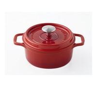 Cocotte ronde en fonte émaillée 24cm rubis 402240