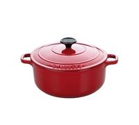 Chasseur Cocotte ronde Rubis Sublime fonte émaillée 24 cm (intérieur noir) rouge puc472458