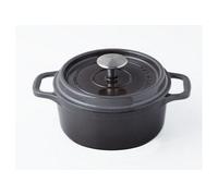 Cocotte ronde en fonte émaillée 24cm taupe 402247