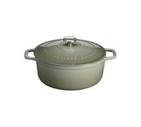 Cocotte ronde en fonte émaillée 28cm gris Chasseur PUC472851 gris/noir G