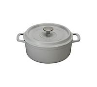 Cocotte ronde en fonte émaillée 28cm gris puv402282