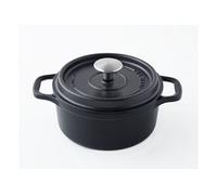 Cocotte ronde en fonte émaillée 28cm noir mat PUV402281