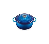 Cocotte Ronde Evolution en Fonte Emaillée 20 cm Azure