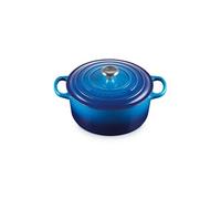 Cocotte Ronde Evolution en Fonte Emaillée 22 cm Azure