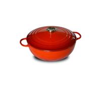 Cocotte Baumalu Fonte Emaillee Et Couvercle 3l 24 C Rouge