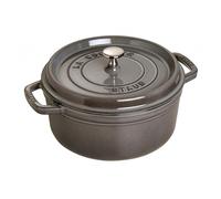 Cocotte Ronde Grise - 28cm - 5,85l - Tous Feux + Four - Staub Gris