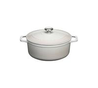 Cocotte ronde Le 24 cm Macadamia - Chasseur - Blanc - Fonte