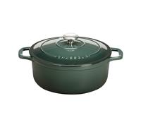 Cocotte ronde mélèze 24 cm fonte 32x24.7 cm