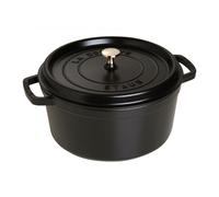 Cocotte Ronde Noire - 28cm - 5,85l - Tous Feux + Four - Staub Noir