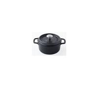 Invicta Cocotte ronde 20 cm – Noir – Tous feux (dont induction)
