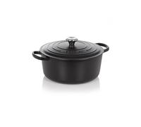 Cocotte ronde Signature 26 cm Noir Mat - - Fonte