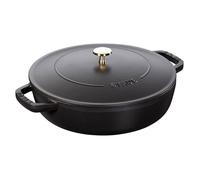 Cocotte Ronde - STAUB - Chistera - 28 cm - Fonte émaillée - 6,7 L - Noir Mat