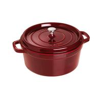 Cocotte - STAUB - Grenadine - 28cm - 6,70L - Fonte Emaillée avec arrosage continu