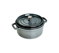 Cocotte ronde STAUB gris graphite diam 1
