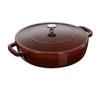 Cocotte ronde - STAUB - Rustidera Topper Ronde - Fonte - 2 poignées latérales - Couvercle fonte