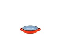 Cocotte sans Couvercle Acier Emaillé Rouge