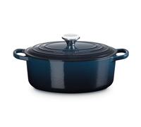 Cocotte Signature en fonte émaillée ovale 29 cm Nuit