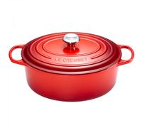 Cocotte Signature en fonte émaillée ovale 40 cm Cerise