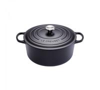 Cocotte SIGNATURE en Fonte Émaillée Ronde 26 cm NOIR MAT