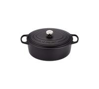 Le Creuset - Signature - Cocotte ovale 35cm - noir/hauteur sans couvercle: 13,5cm/Convient à toutes les sources de chaleur