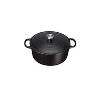 Cocotte Signature Ronde En Fonte Emaillée, 18cm, Noir Mat