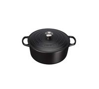 Cocotte Signature Ronde En Fonte Emaillée, 26cm, Noir Mat