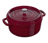Staub Cocotte ronde 24 cm – fonte émaillée – bordeaux – tous feux dont induction