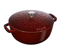Cocotte - STAUB - Lily Pattern - 24 cm - Glaçure majolique - 3,50 l