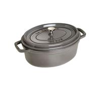 Cocotte Ovale 27 Cm Gris Graphite En Fonte Staub 40500-276
