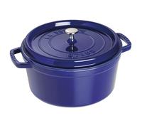 Cocotte - STAUB - Ronde - 28cm - 6,7L - Bleu Intense - Émaillée