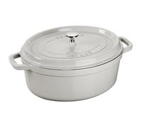 Cocotte - STAUB - Truffe Blanche - Fonte Émaillée - 29 CM - Couvercle avec Picots