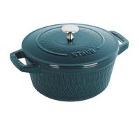 Staub La Cocotte Cocotte twister 24 cm, Rond(e), La Mer, Fonte
