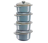 Staub Mini Cocotte Round 4 pcs. - 200 ml 40508-160-0 Antique Turquoise