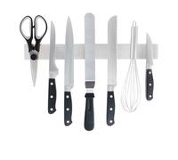 cocovibes LEILA Barre magnétique 40 x 5 cm, porte-couteaux magnétique, sans perçage, en acier inoxydable solide, autocollant, idéal pour la cuisine et l'atelier, comme planche à clés et barre d'outils