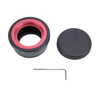 COCOYUEMA Adaptateur d'objectif M42 à M4/3, Mise au Point Manuelle, Adaptateur de Monture d'objectif à vis de 42mm avec Capuchon arrière pour Lumix G1 GH1 GF1 G10 GH2 G3 GF3 Rouge