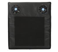 COCOYUEMA Coussin de siège ventilé avec 2 ventilateurs USB, coussin de siège de refroidissement respirant et réglable pour sièges de voiture, chaises de maison et de bureau