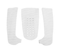 COCOYUEMA Coussinets de Traction antidérapants pour Planche de Surf, 3 pièces, Avant EVA, pour Paddle, Longboard, Shortboard (Blanche)