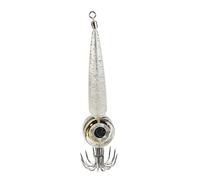 COCOYUEMA Leurre de poisson crochet léger faible consommation d'énergie LED crochet de pêche lumineux en haute mer pour la pêche (Blanche)