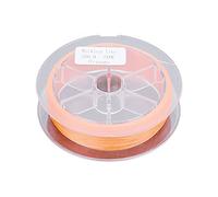 COCOYUEMA Ligne de préparation en Polyester Non ciré pour pêche à la Mouche, 20lb, 50m, Remplissage de Tasse, Ligne de Lutte, pièces de pêche (Orange)
