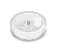 COCOYUEMA Ligne de préparation en Polyester Non ciré pour pêche à la Mouche, 20lb, 50m, Remplissage de Tasse, Ligne de Lutte, pièces de pêche (Blanche)