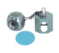 COCOYUEMA Porte-craie de billard en alliage d'aluminium, support magnétique Portable pour queue de billard, accessoire (Vert noirâtre)